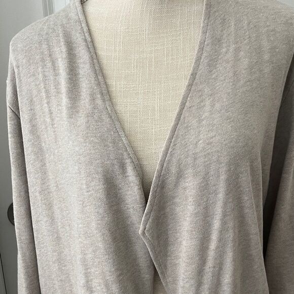 J. Jill Soft Beige Open-Front Cardigan - Picture 2 of 11